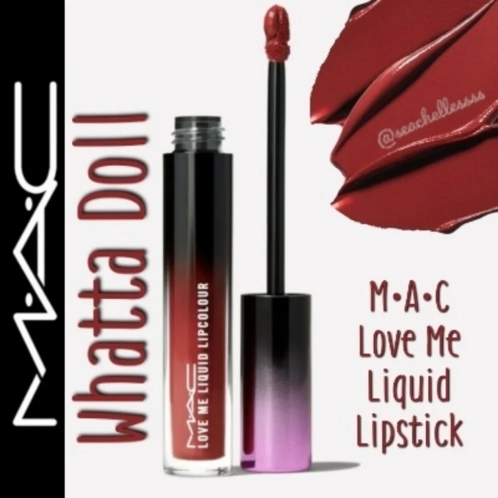 Whatta Doll MAC Cosmetics Love Me Liquid Lipstick Rosy Pink Brand New In Box